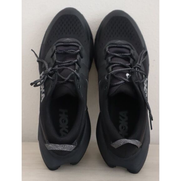 Hoka 1141610-BBLC Men's Sz 10D Triple Black Skyline-Float X Hiking Shoes - Picture 2 of 11